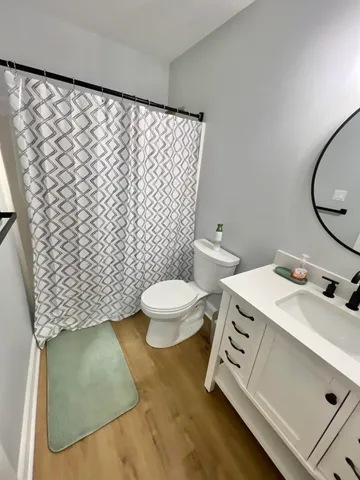 a bathroom with a sink and a toilet