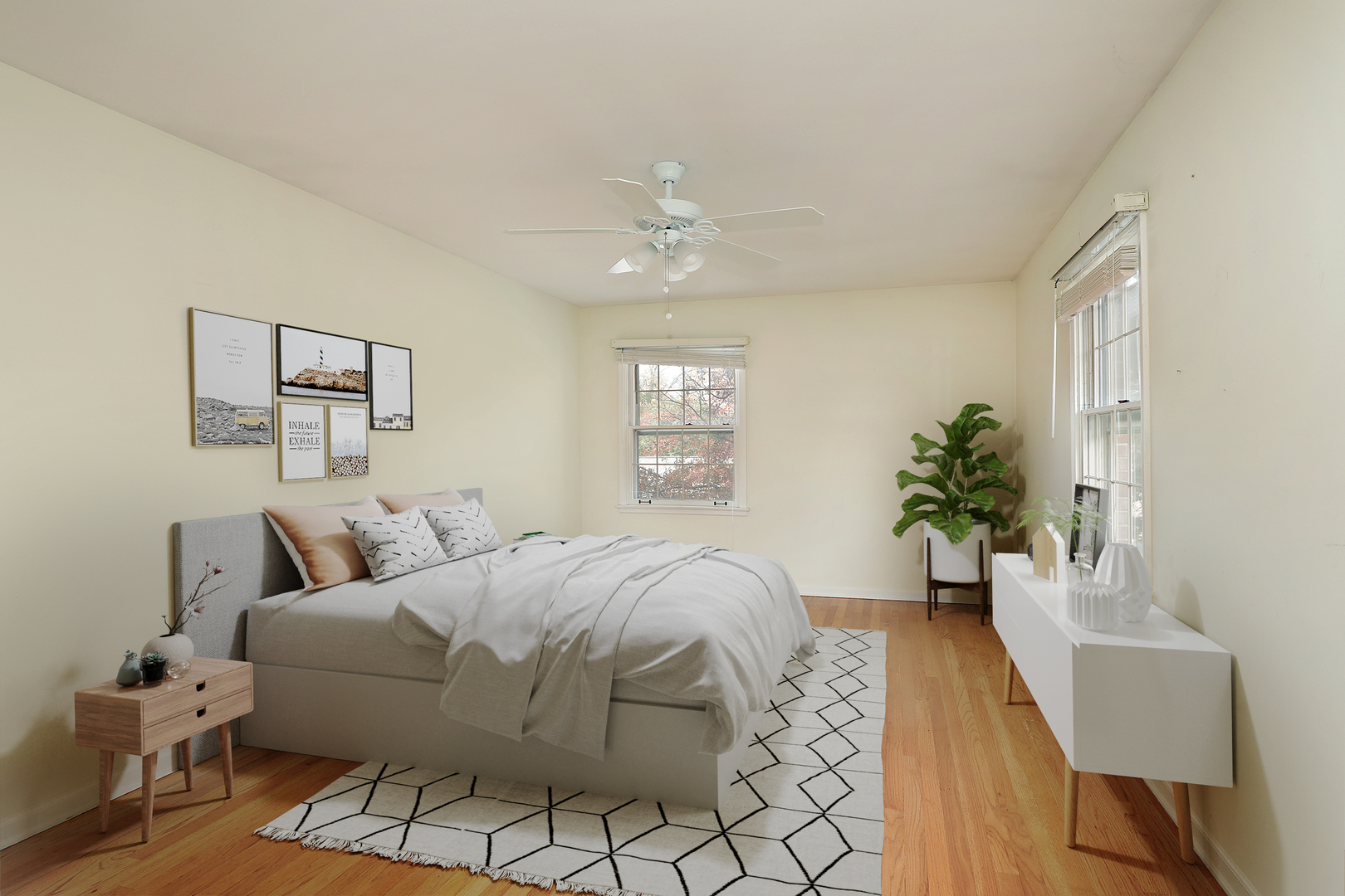3815 Bordeaux Drive Northbrook, IL 60062 - Photo 23 of 56 a spacious bedroom with a large bed and a couch