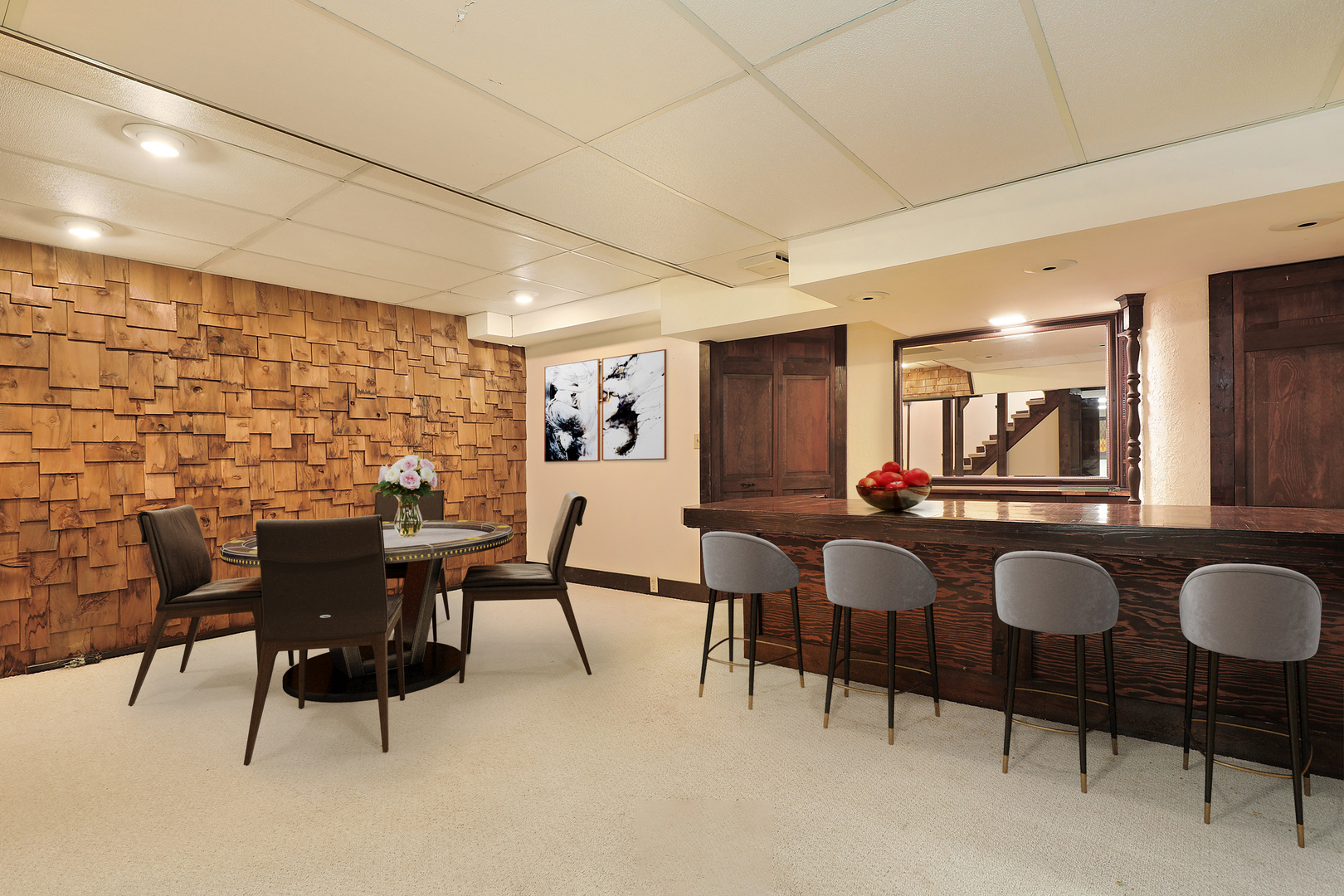 3815 Bordeaux Drive Northbrook, IL 60062 - Photo 32 of 56 a view of a dining room with furniture and chandelier
