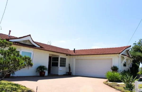 a view of a house with a patio