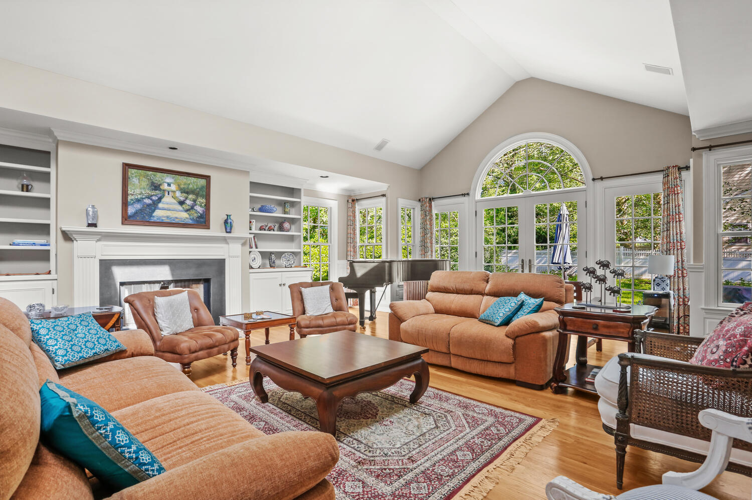 110 Gower Road New Canaan, CT 06840 - Photo 4 of 39 a living room with furniture and a large window