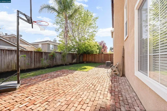 a backyard of a house