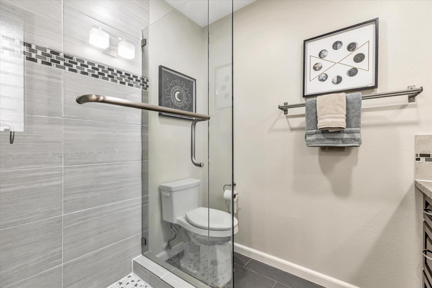 146 Brahms Way Sunnyvale, CA 94087 - Photo 17 of 24 a bathroom with a toilet and a shower