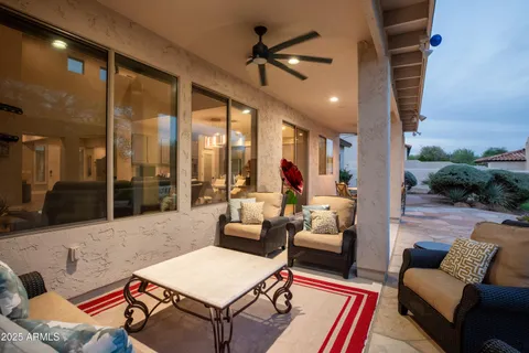 a view of city and mountain