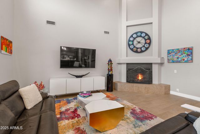 a bathroom with a sink double vanity and shower