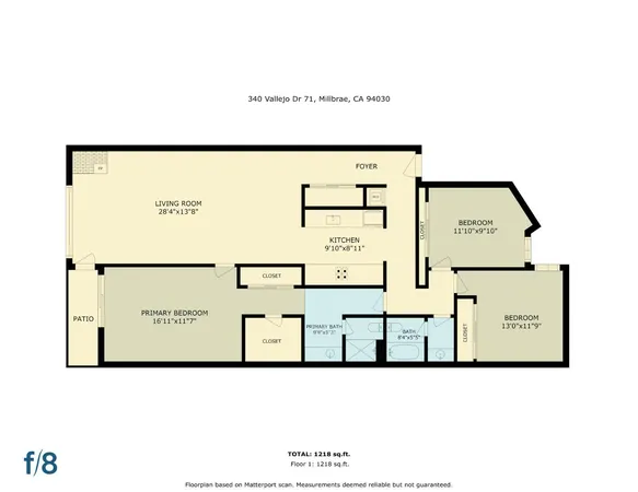 $849,000 | 340 Vallejo Drive, Unit 71, Millbrae, CA 94030