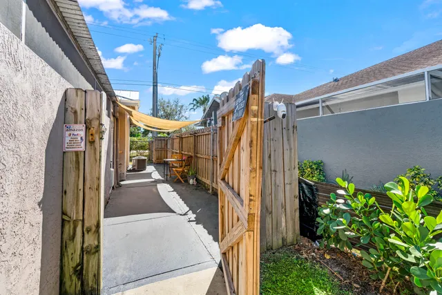 a view of outdoor space with seating area