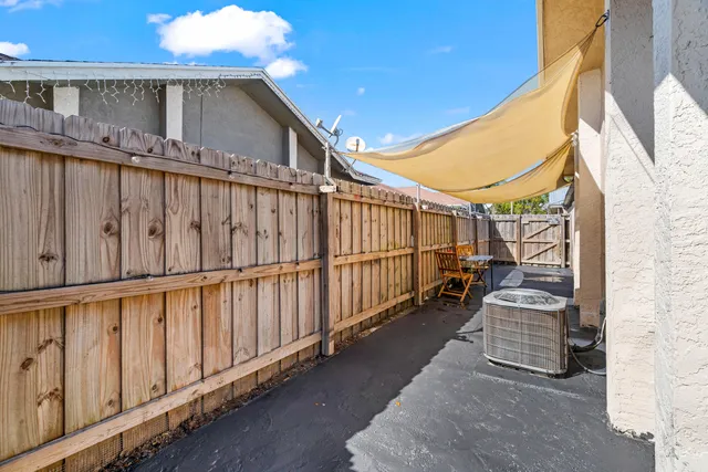 a view of outdoor space and deck