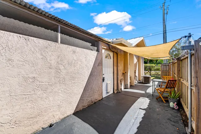 a view of a garden with a lake