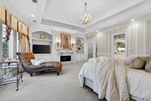 a room with furniture and wooden floor