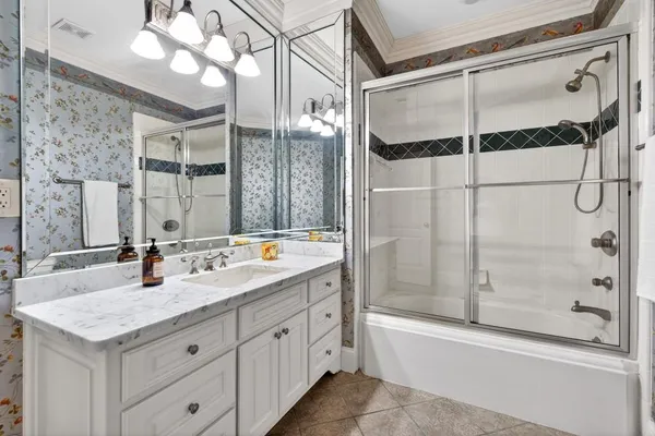 a view of a city with mountains in the background