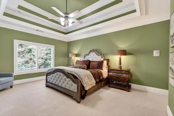 a view of a tree with a yard