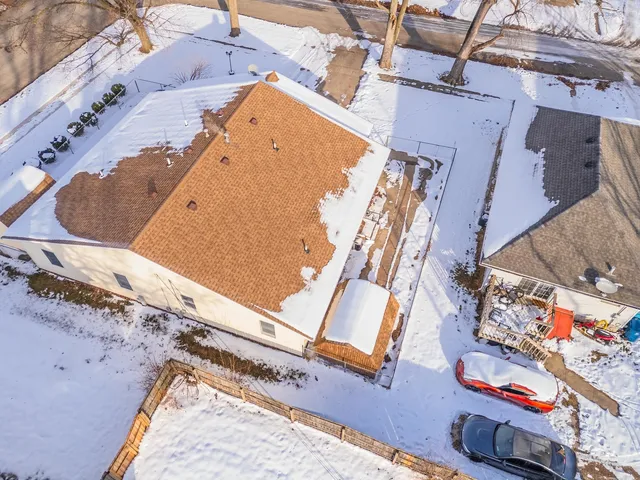 an aerial view of a city