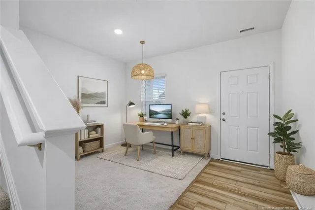 a view of an empty room