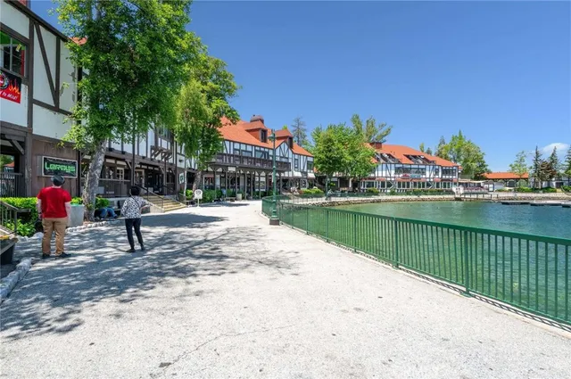 a park view with a lake view