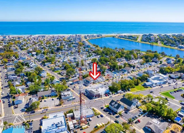 an aerial view of a city