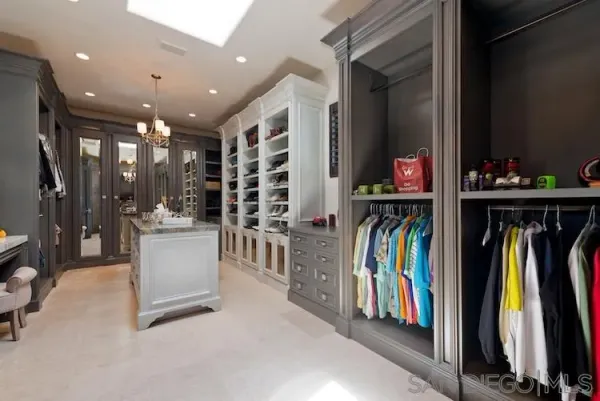 a spacious bathroom with a tub and shower