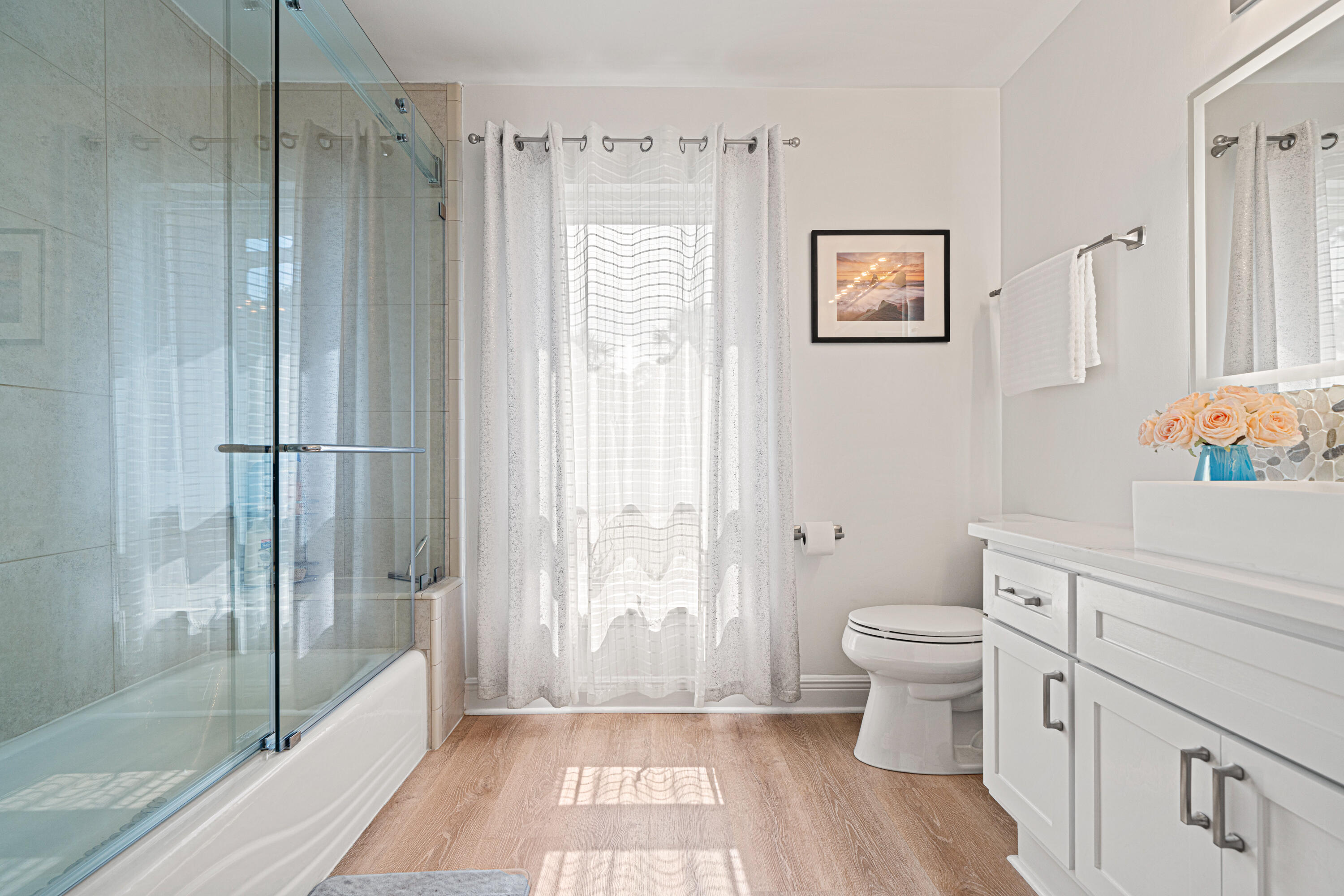 216 Santa Barbara Avenue Santa Rosa Beach, FL 32459 - Photo 40 of 85 a bathroom with a toilet a sink and shower