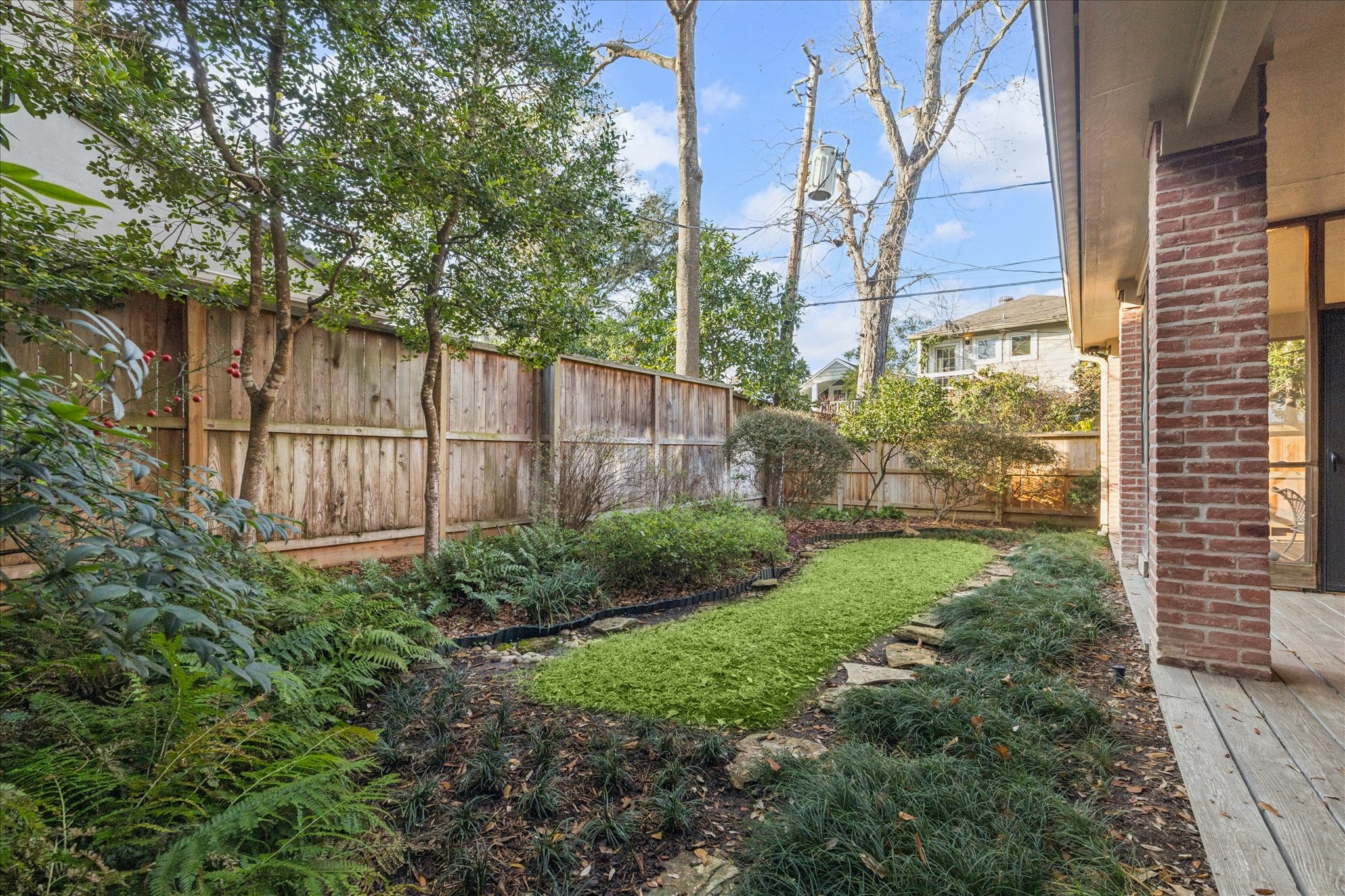 5614 Mercer Street Houston, TX 77005 - Photo 19 of 20 Tons of green space in the backyard
