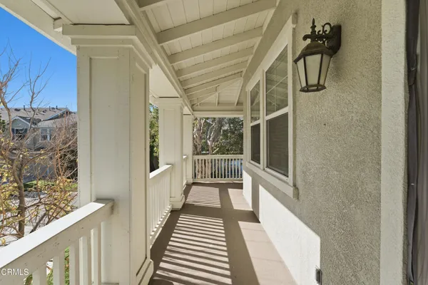 a view of a balcony