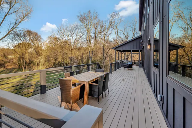 a view of a hallway with staircase