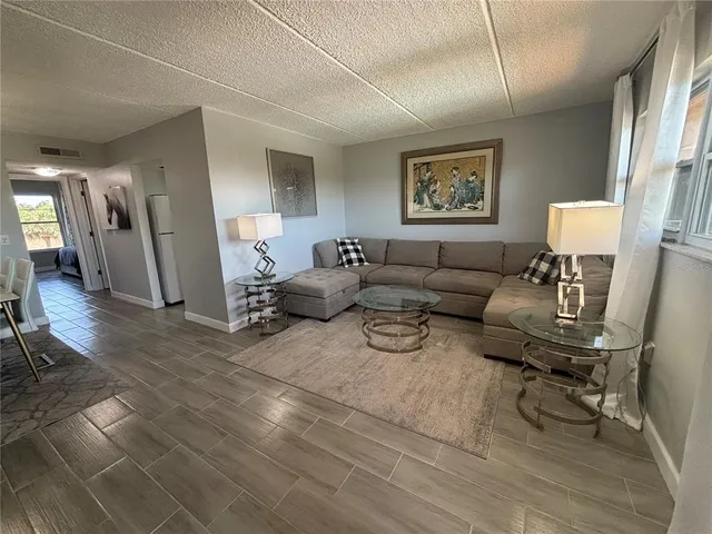 a room with a flat screen tv