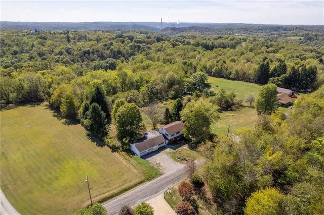 a view of city and mountain