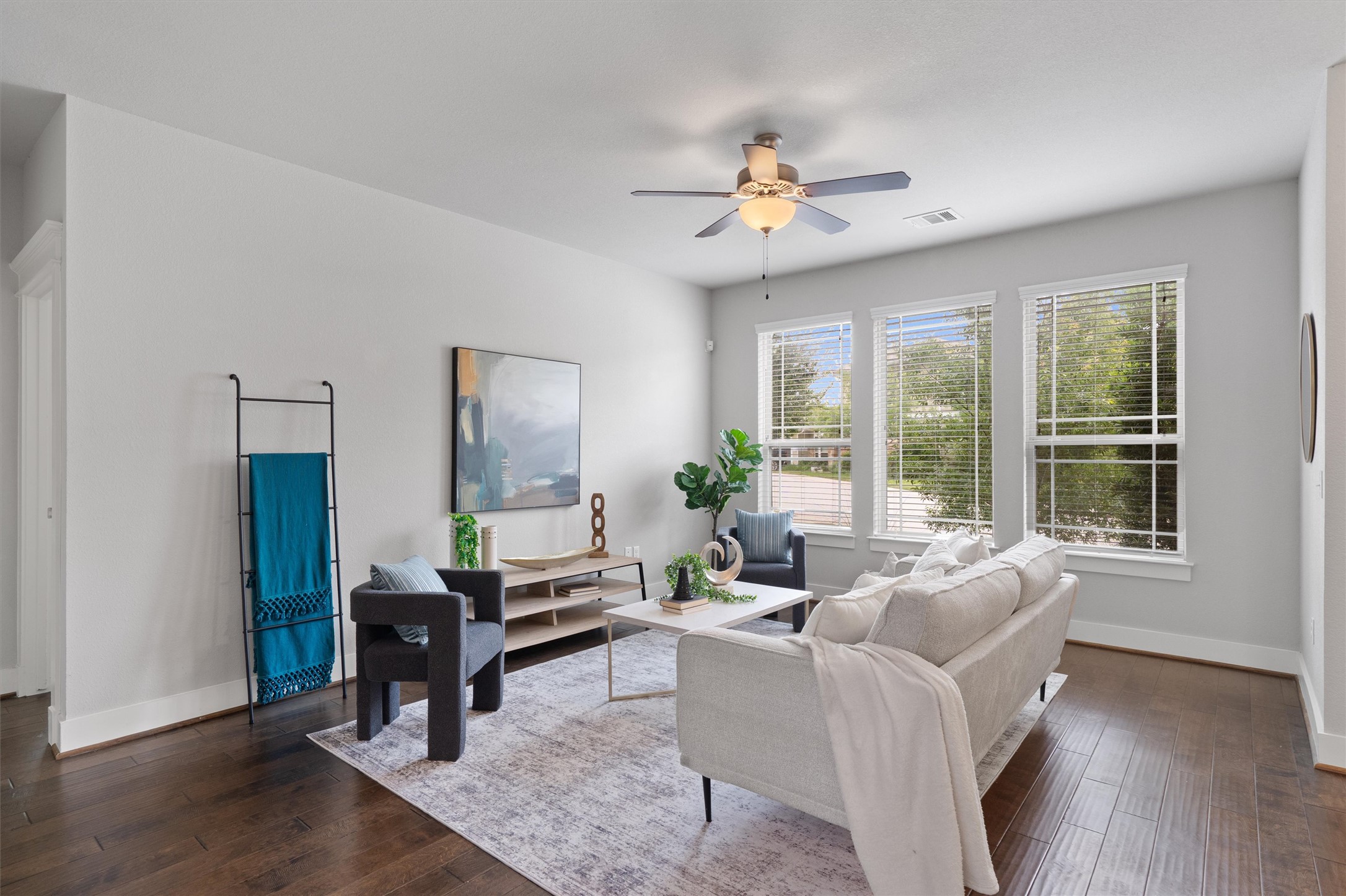 10625 Wills Loop Austin, TX 78717 - Photo 6 of 38 You're greeted by a cozy living room as you enter the home.