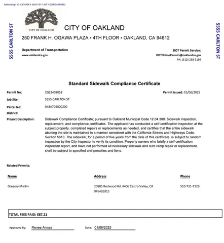 $1,488,000 | 5555 Carlton Street, Oakland, CA 94618