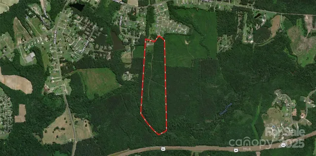 an aerial view of a residential houses