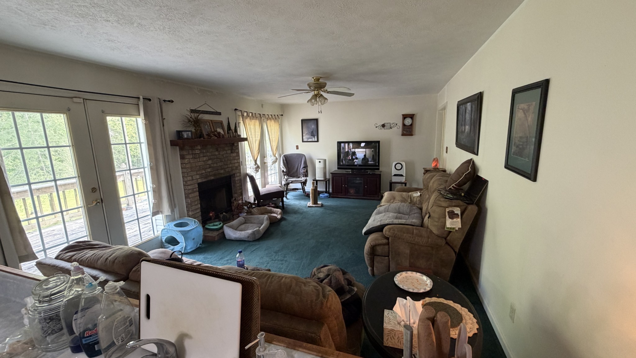 237 Brooks Road Maynardville, TN 37807 - Photo 8 of 20 a living room with furniture and a fireplace