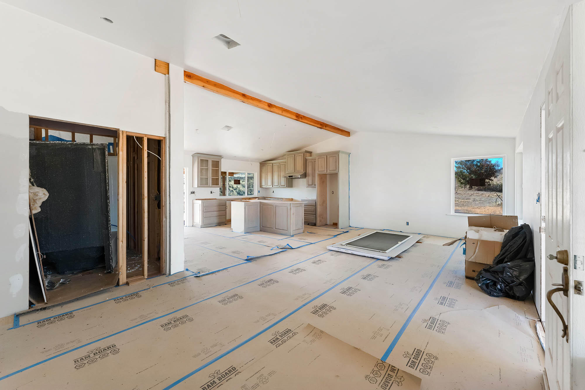 2170-7451 Aliso Park Road Cuyama, CA 93254 - Photo 21 of 72 a kitchen view with granite countertop a refrigerator and a sink