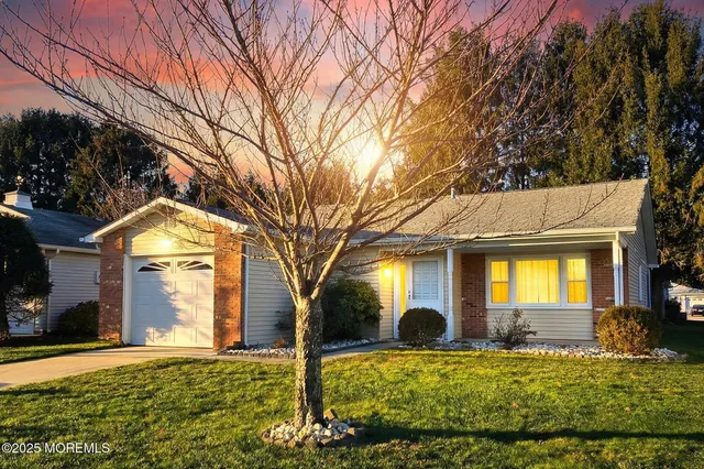 a front view of house with yard