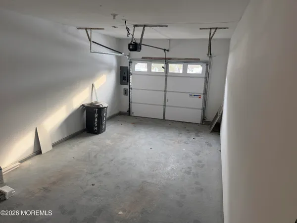 a view of a garage