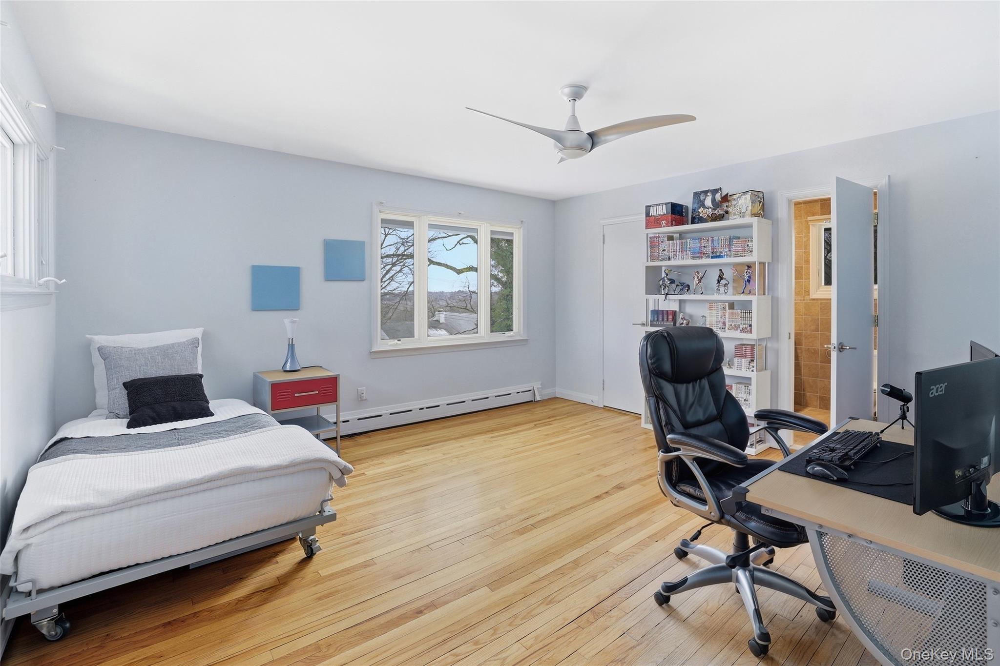 331 Old Colony Road Hartsdale, NY 10530 - Photo 23 of 45 a bedroom with a workspace