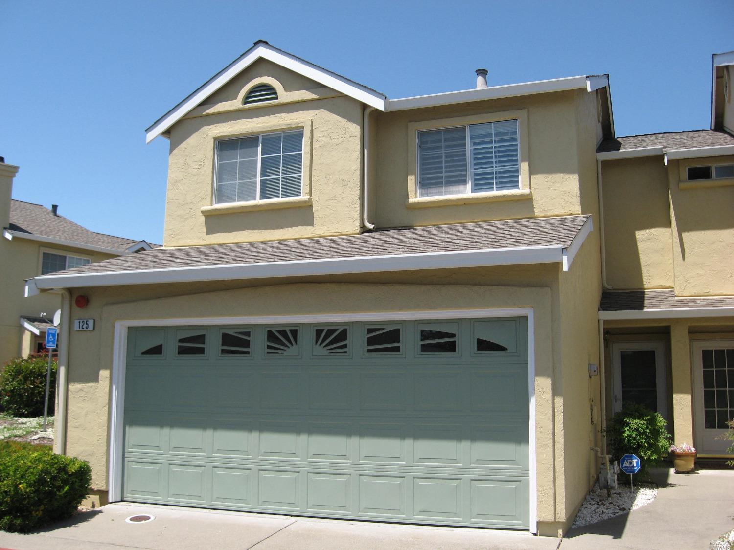 a front view of a house