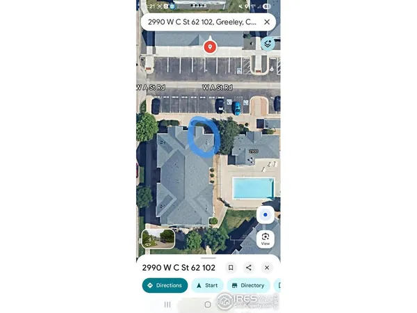 a bird view of a building