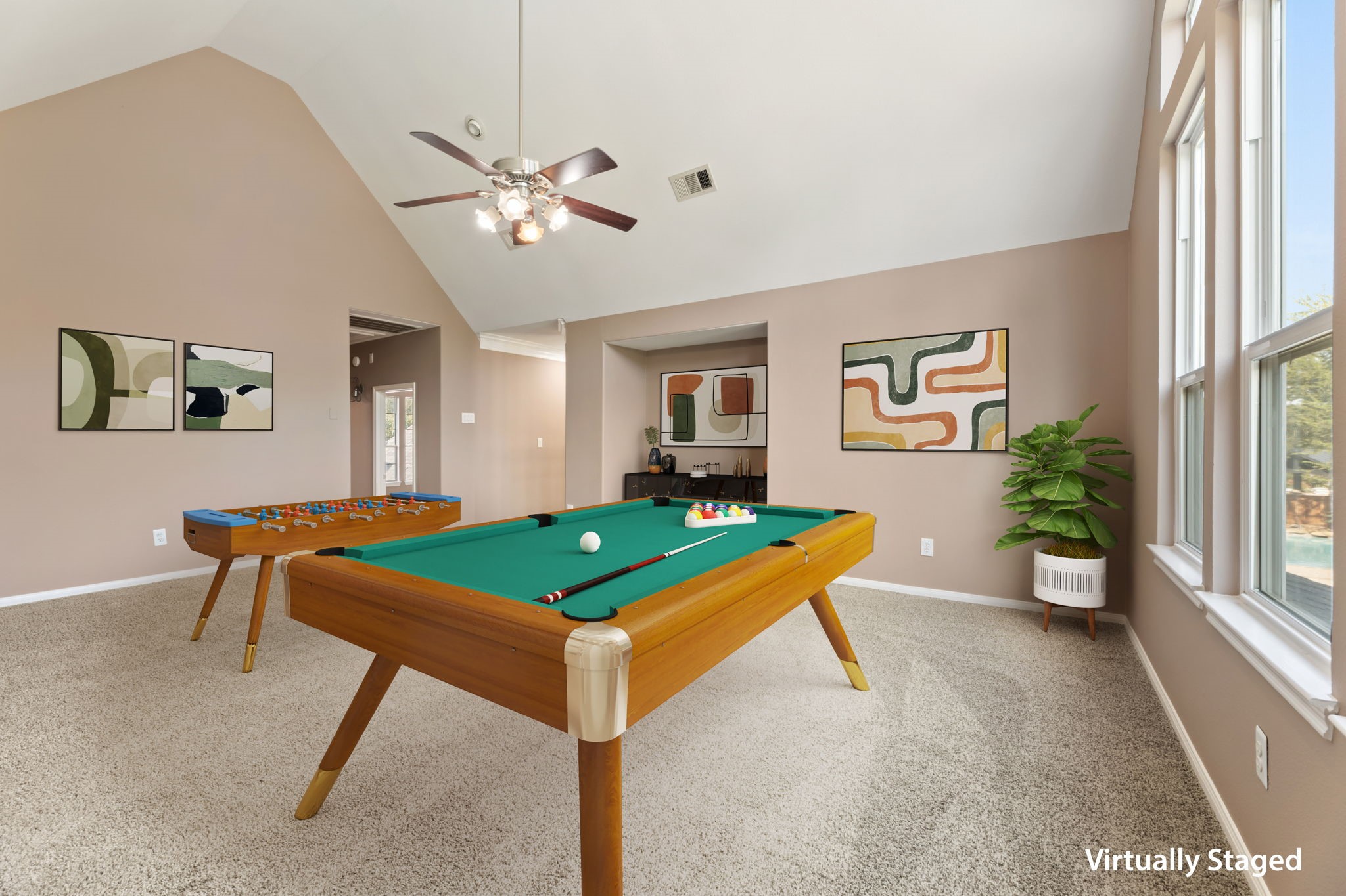 13506 Key Ridge Lane Cypress, TX 77429 - Photo 31 of 49 a room with pool table and windows