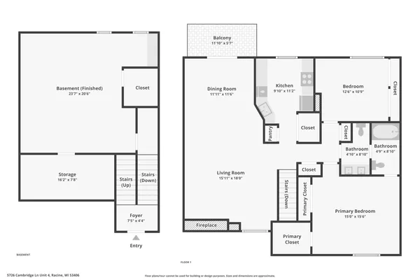 $205,000 | 5726 Cambridge Lane, Unit 4, Mount Pleasant, WI 53406