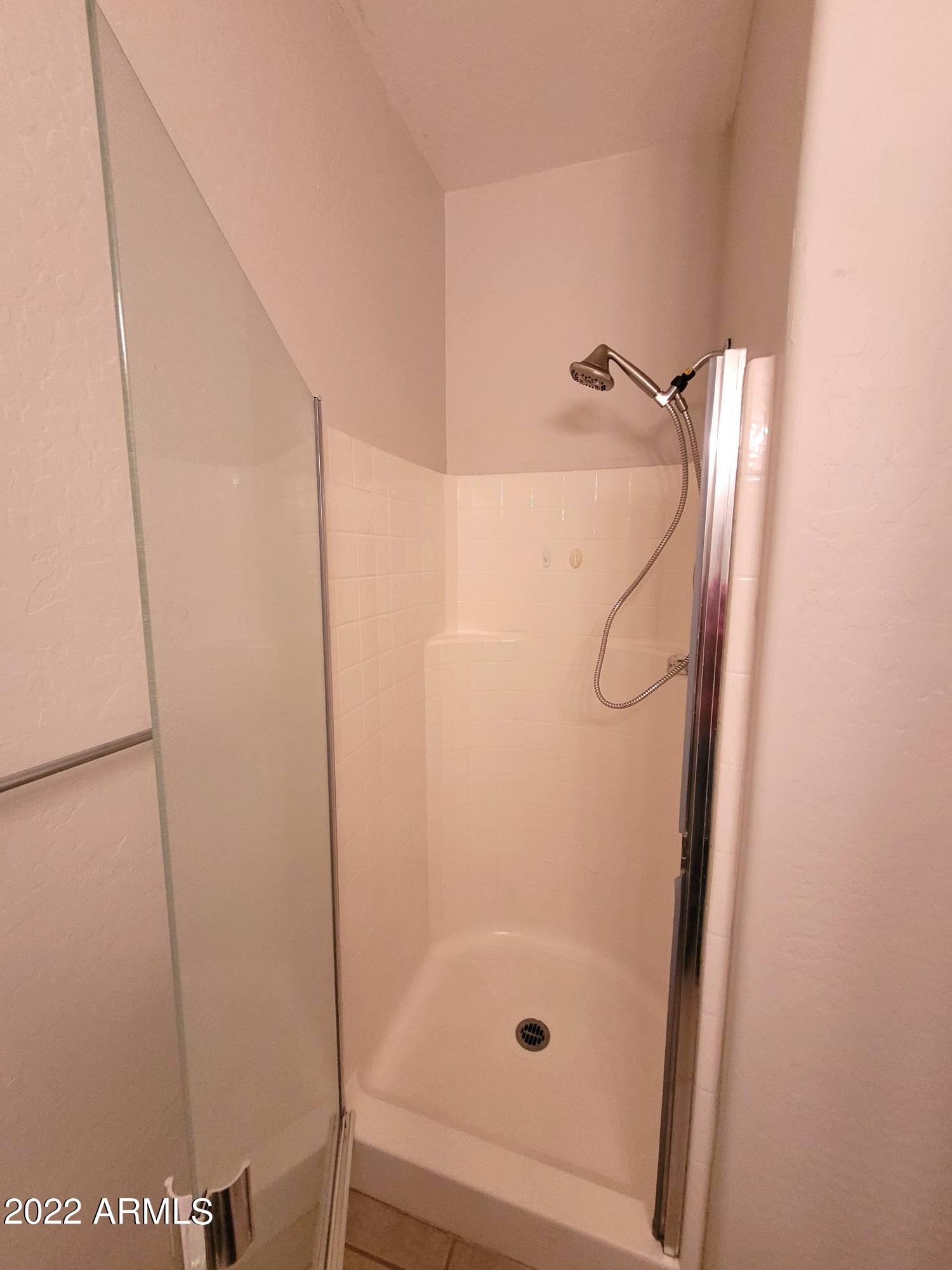 1930 East Harrison Street Gilbert, AZ 85295 - Photo 9 of 31 a bathroom with a glass shower door