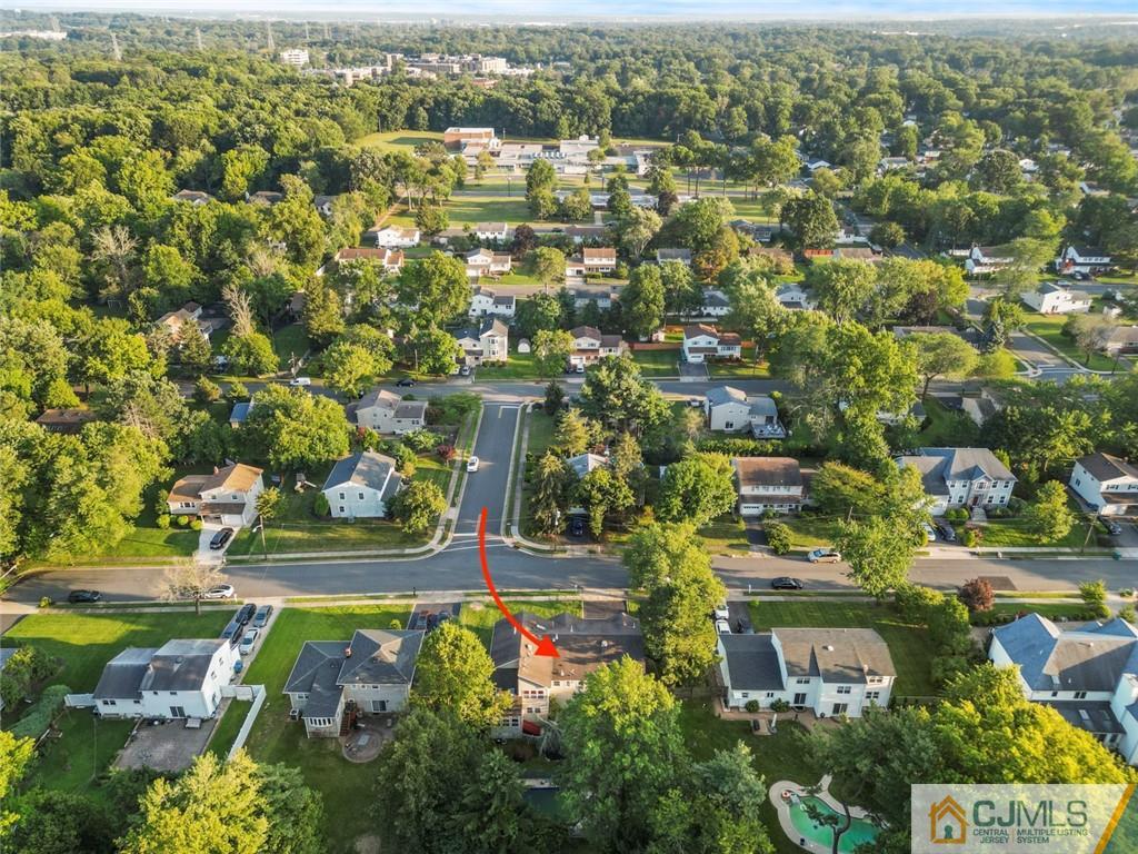 33 Hazel Avenue Edison, NJ 08820 - Photo 50 of 52 an aerial view of residential houses with outdoor space and swimming pool