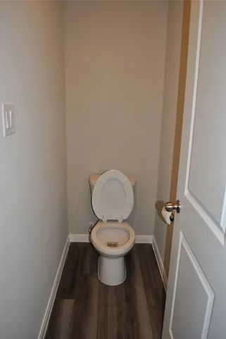 a view of small space with racks on the wall