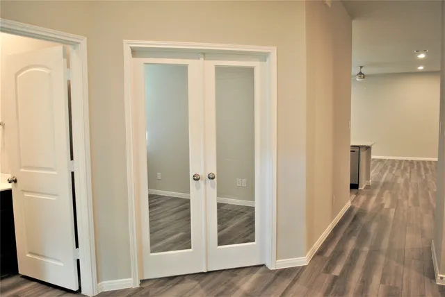 a view of front door