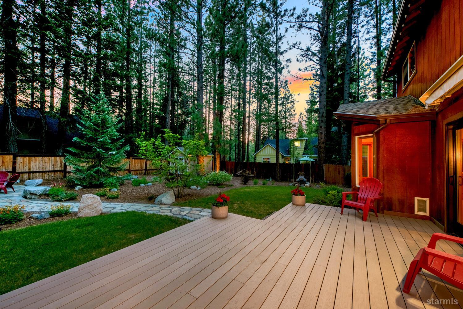 817 Kiowa Drive South Lake Tahoe, CA 96150 - Photo 4 of 39 a view of backyard with seating and green space