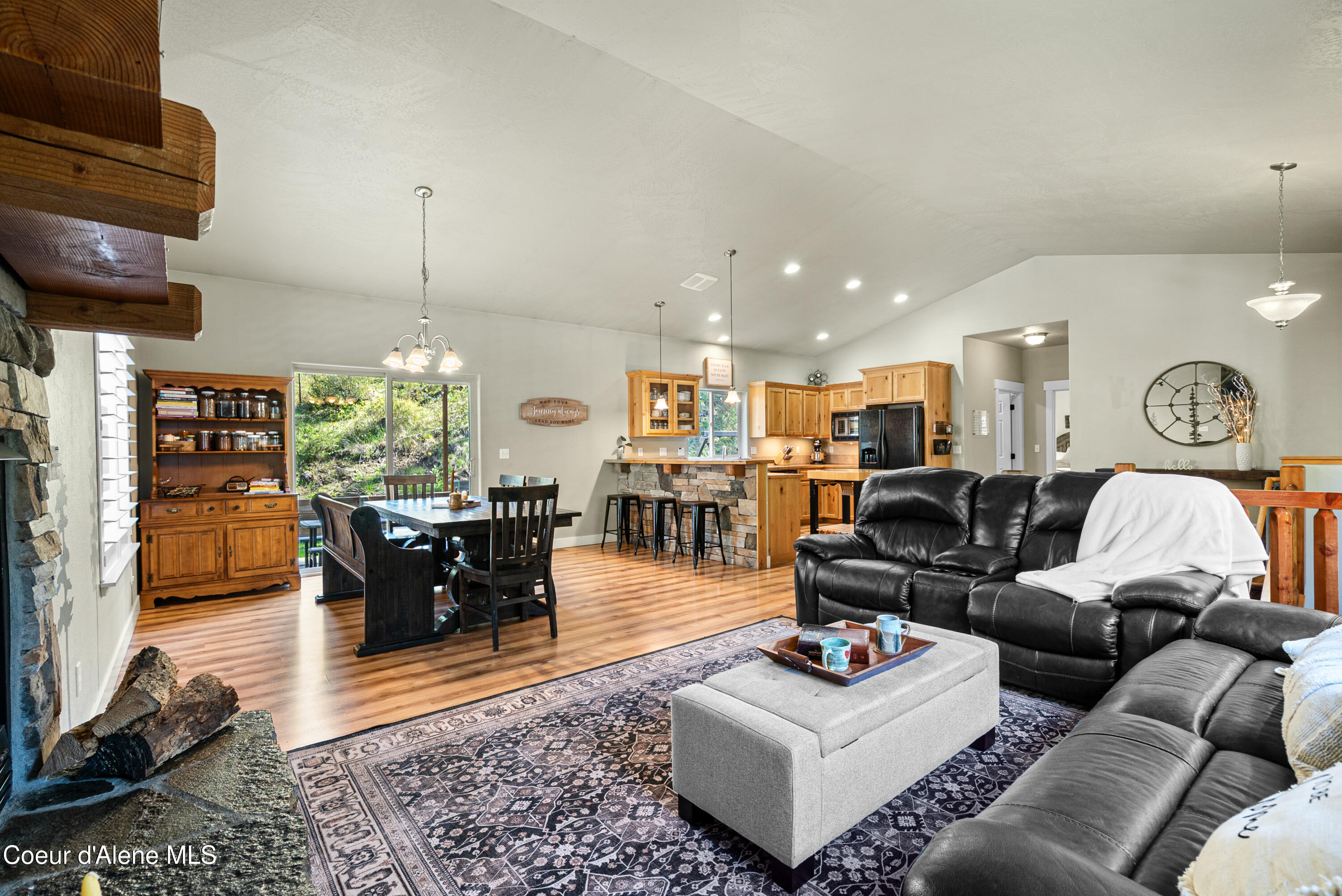 24544 North Dockside Lane Rathdrum, ID 83858 - Photo 17 of 57 Living Room Dining Kitchen