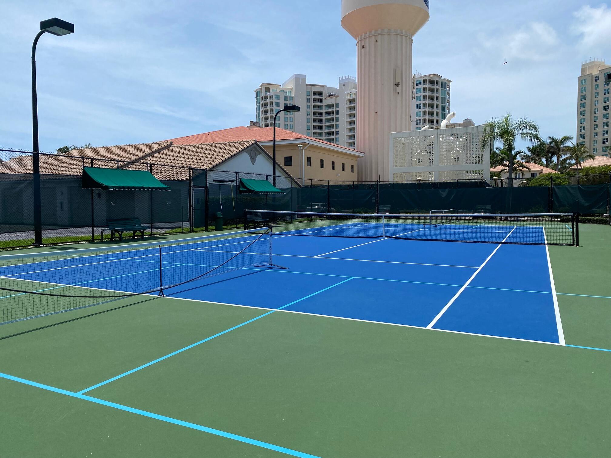 3594 South Ocean Boulevard, Unit 207 Highland Beach, FL 33487 - Photo 40 of 56 a view of a tennis court