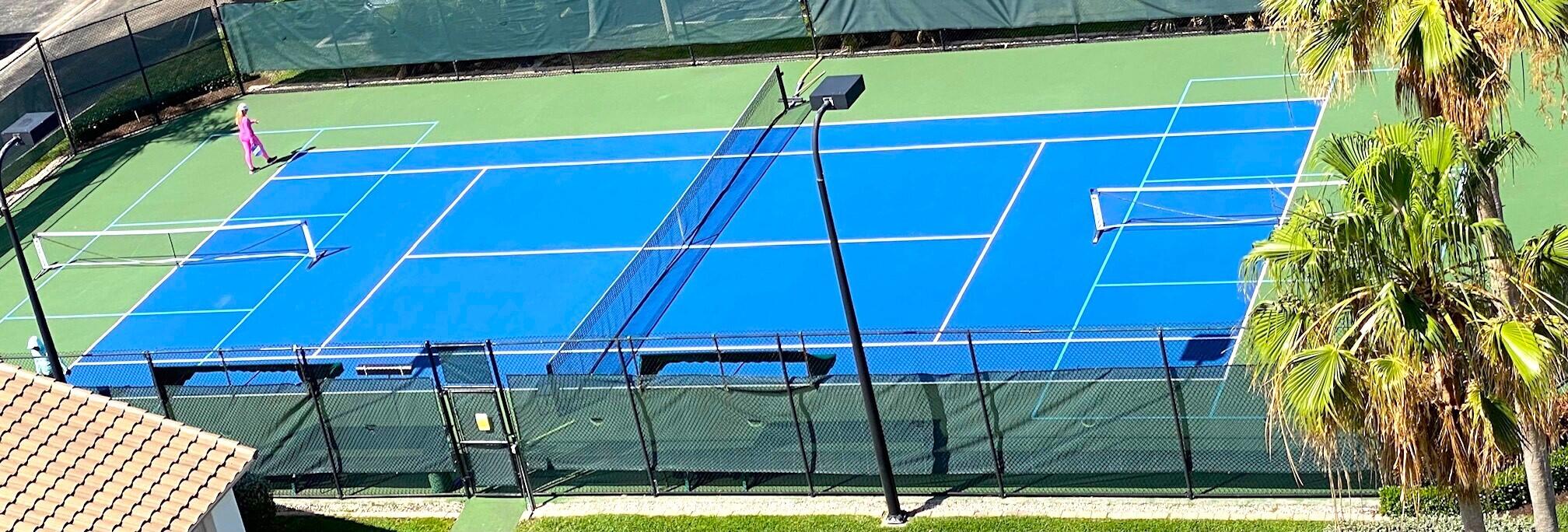 3594 South Ocean Boulevard, Unit 207 Highland Beach, FL 33487 - Photo 41 of 56 a view of a tennis court