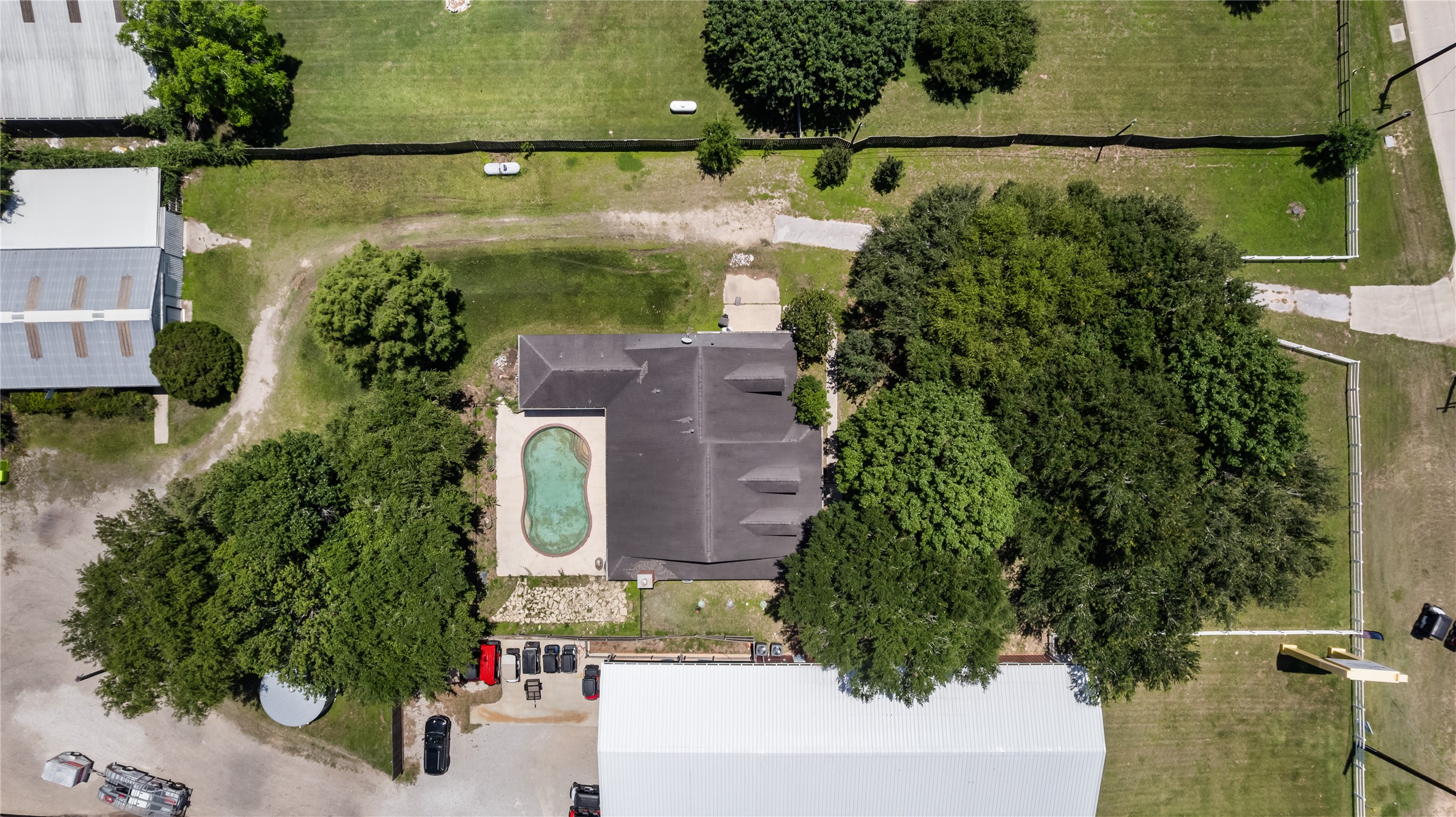 20240 Cypress Rosehill Road Tomball, TX 77377 - Photo 6 of 26 an aerial view of a house with a yard