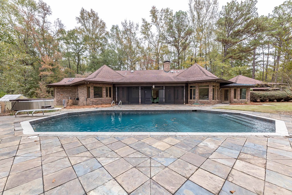 7901 Shallowford Road Upatoi, GA 31829 - Photo 40 of 89 pool and rear of home