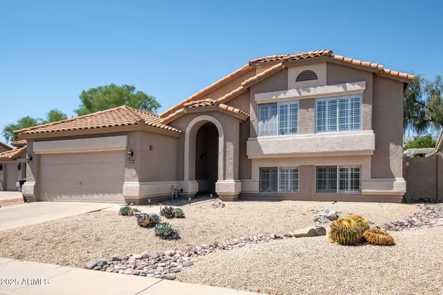 a front view of a house